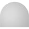 Ekena Millwork Round Top Surface Mount PVC Gable Vent w/ 2"W x 1-1/2"P Brickmould Frame, 16"W x 14"H GVPRT16X1402SN - alternate 4
